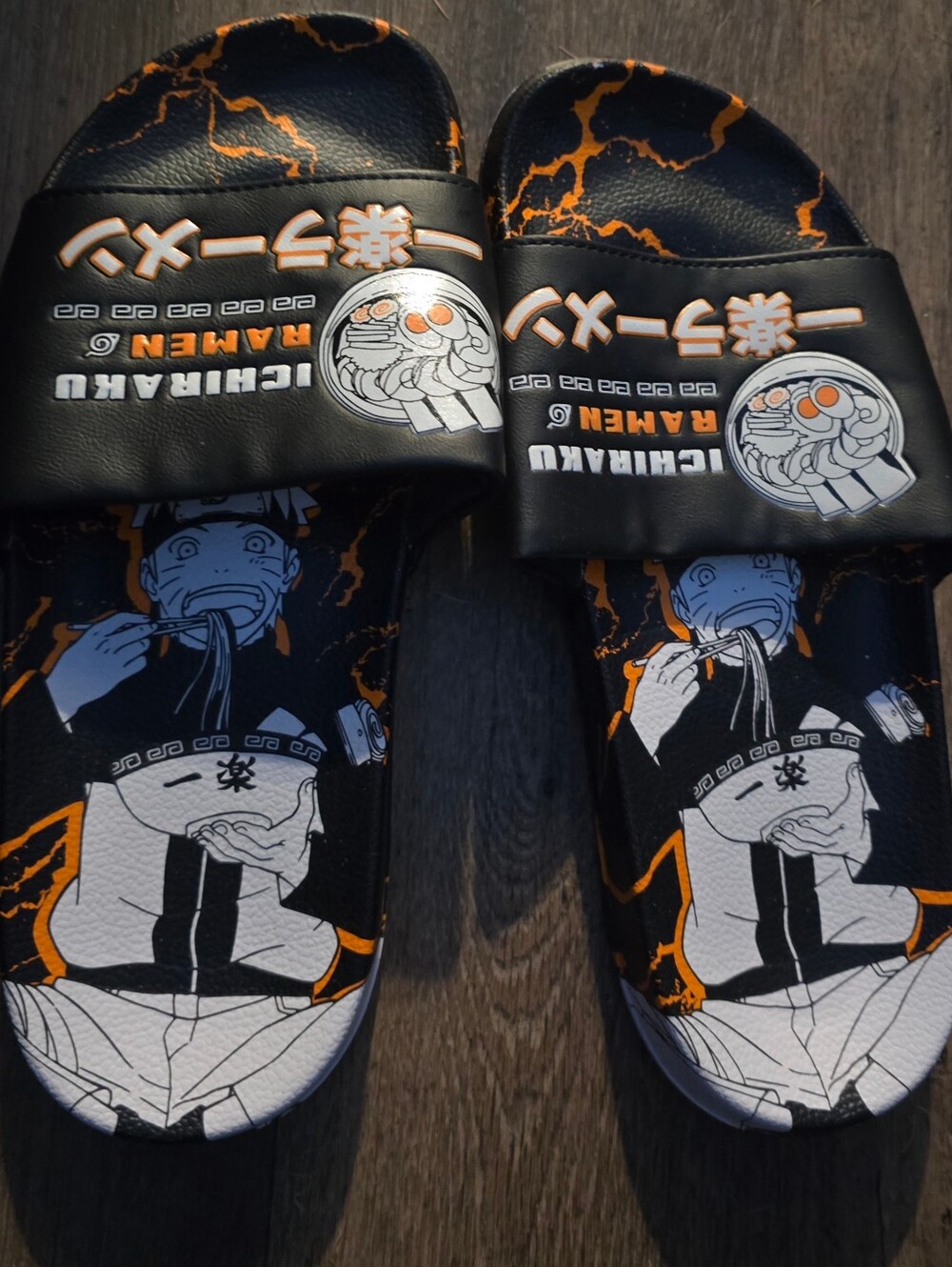 Naruto Ichiraku Ramen Men's Sandals Size 9